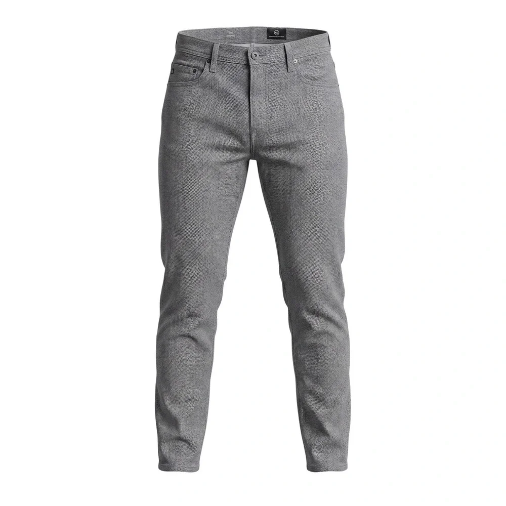 Preppy AG Adriano Goldschmied Tellis Modern Slim Jeans 36x34 Herringbone Grey